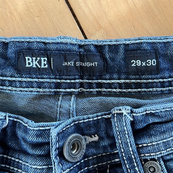BKE Jake Straight Denim Blue Jeans 29x30 - Picture 8 of 12